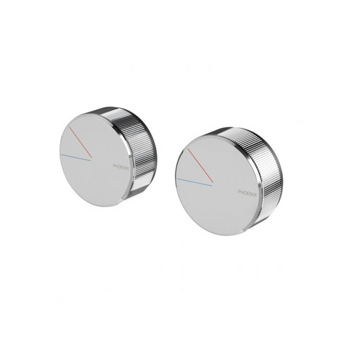 Phoenix Axia Twin Shower/Wall Mixer - Chrome