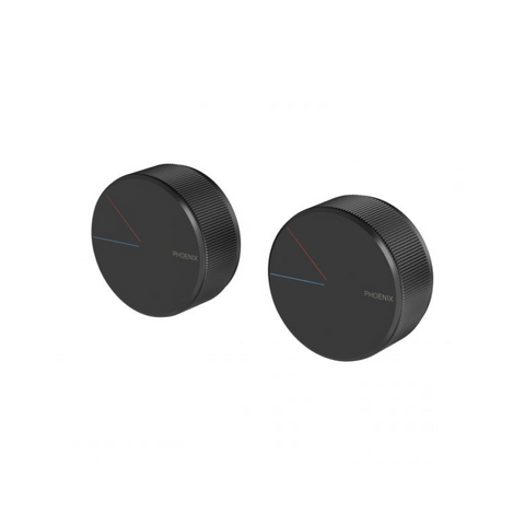 Phoenix Axia Twin Shower/Wall Mixer - Matte Black