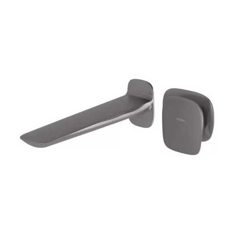 Phoenix Nuage 200mm Wall Basin/Bath Mixer Set Includes In-Wall Body - LF Brushed Carbon