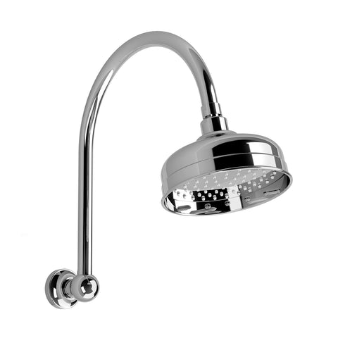 Phoenix Cromford High-Rise Shower Arm & Rose - Chrome