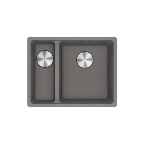 Franke Maris Topmount 1 & 1/2 Bowl Sink - MRG-660/34-15FPC-SBL-SG Stone Grey