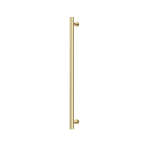 Phoenix Heated Towel Rail Round 800mm - Brushed Gold
