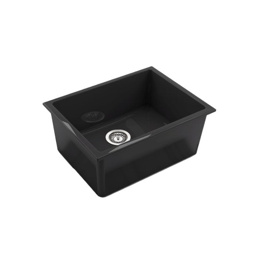 Abey Chambord Constance Large Bowl Fireclay Black Sink CONSTANCE3B