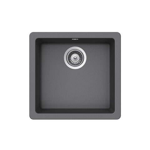 Abey SCHOCK Quadro Topmount-Undermount Single Bowl Sink - Croma