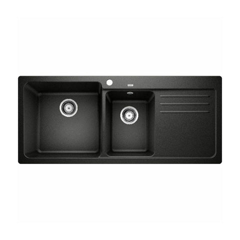 Blanco Naya 8S Inset Sink & Drainer - Black NAYA8SBK5 - 526830