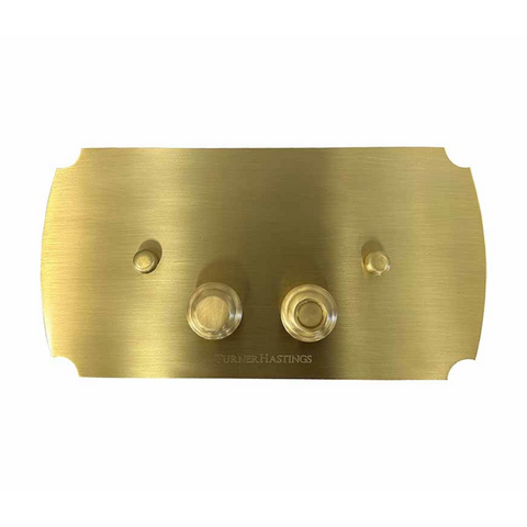 Turner Hastings Claremont Mechanical Flush Plate - Brushed Brass