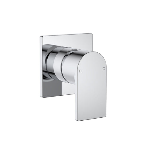 CLARK Round Square Wall Mixer - Chrome
