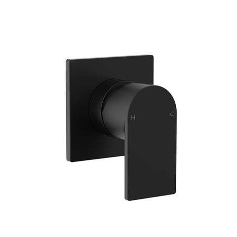 CLARK Round Square Wall Mixer - Matte Black