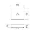 Caroma Urbane II Semi Recessed Basin - No Taphole