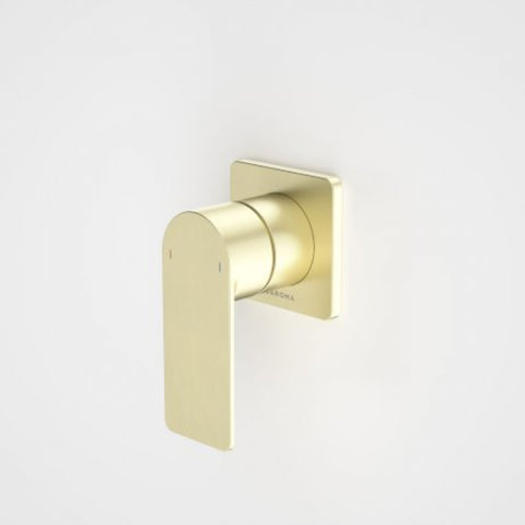 Caroma Urbane II Bath Shower Square Wall Mixer - Brushed Brass