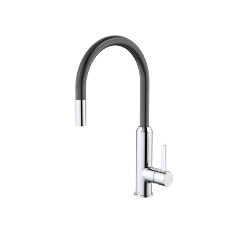 Dorf Vixen Pull-Out Sink Mixer Lead Free - Black/Chrome