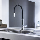 Dorf Vixen Pull-Out Sink Mixer Lead Free - Black/Chrome