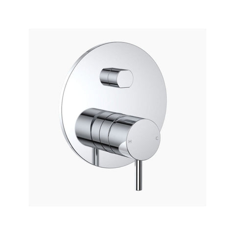 Clark Round Pin Wall Mixer with Diverter - Chrome