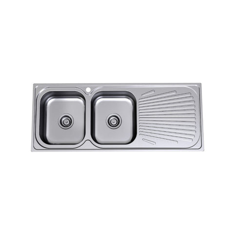 Clark Vital Double Left Hand End Bowl (1 Tap Hole)