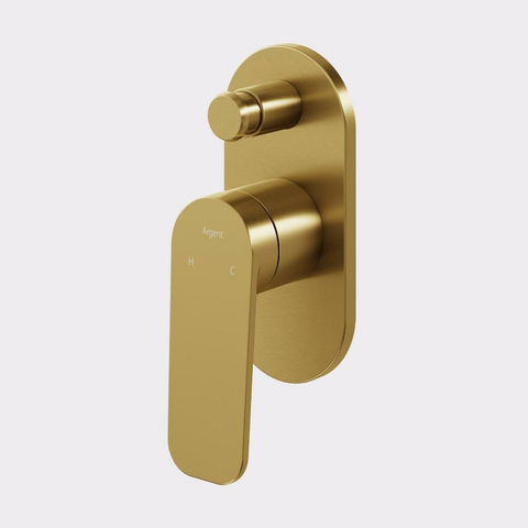 Argent Pace 2.0 Diverter Mixer Set (Includes In-Wall Body) - LF Brushed Gold