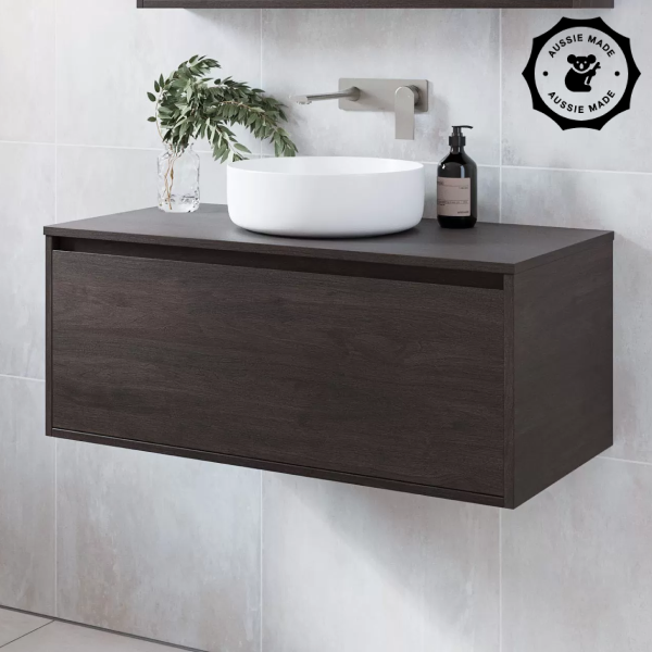 Timberline Delaware 900mm Wall Hung Vanity 16mm Laminated Top