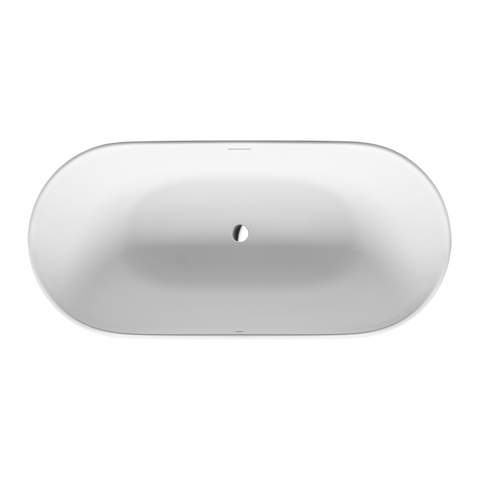 Duravit Luv 1800mm Freestanding Bath With Overflow and Waste - Alpine White