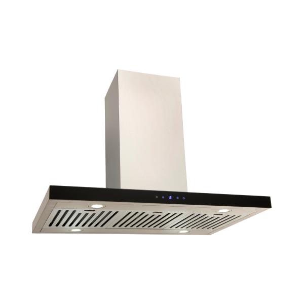 Island range hood with on sale remote control