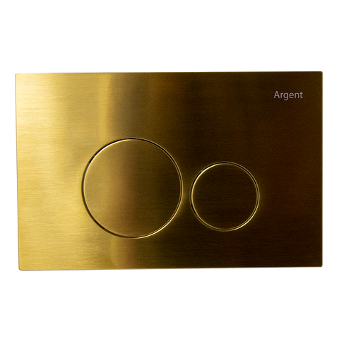 Argent Grace Round Mechanical Flush Plate - Brushed Gold