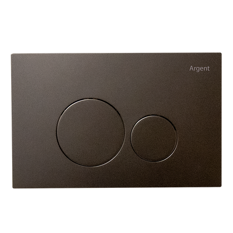 Argent Grace Round Mechanical Flush Plate - Gun Metal