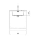 Franke Mythos Single Bowl Undermount Stainless Steel Sink - MYX110-55B