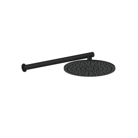 Greens Lavish Brass Wall Shower - Matte Black