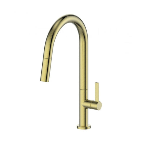 Greens Luxe Pull Down Sink Mixer Lead Free - Brushed Brass