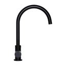 Meir Round Gooseneck Kitchen Mixer - Matte Black