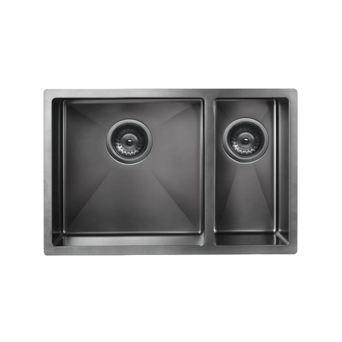Meir Lavello 670 1 & 1/2 Bowl Sink - Brushed Gun Metal