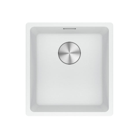 Franke Maris 370mm Single Bowl Undermount Sink MRG110-37PW-B - Polar White