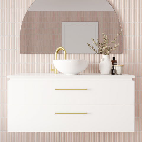 Marquis Riviera 1200mm Wall Hung Vanity - Matte White