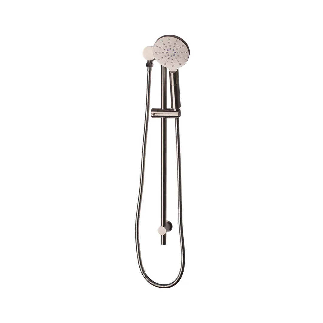 Mixx Tapware Matcha Rail Shower Brushed Nickel
