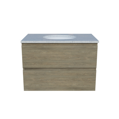 Timberline Nevada Plus Wall Hung Vanity with SilkSurface Top & Basin 750mm