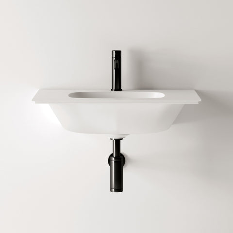Studio Bagno Nur 620 Wall Hung Vanity Top Basin - Gloss White
