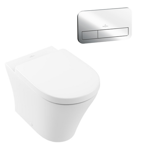 Villeroy & Boch O.Novo Wall Faced Ceramic Plus Toilet Package incl/VB Cistern