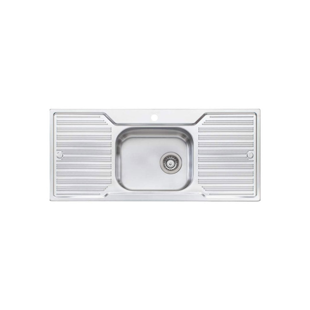 Single sink double drainer clearance