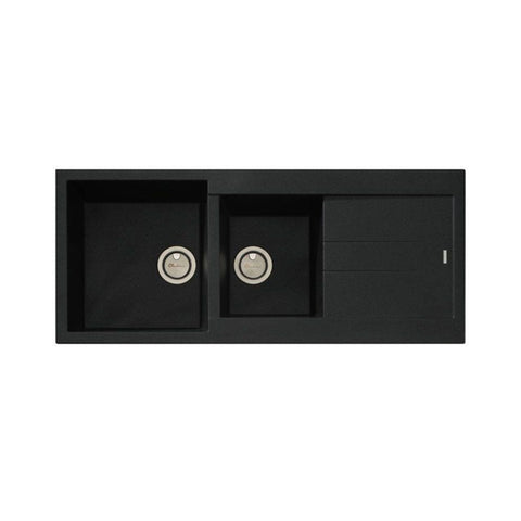 Oliveri Santorini 1 & 3-4 Left Hand Sink & Drainer ST-BL1510LHB