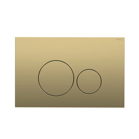 Parisi Tondo Push Panel Flush Plate - Satin Gold