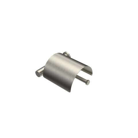 Parisi Envy Toilet Roll Holder with Cover 140 x 125 - Brushed Nickel