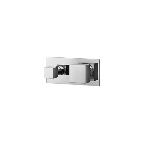 Parisi Quadro Wall Mixer 2-Way Diverter - Chrome