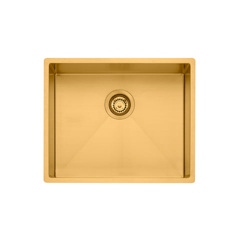 Oliveri Spectra Single Bowl Sink - Brushed Gold