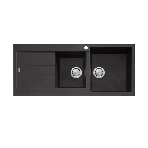 Oliveri Santorini 1 & 3-4 Right Hand Sink & Drainer ST-BL1510RHB