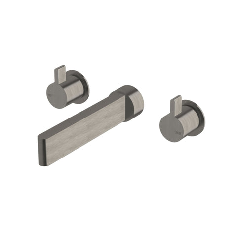 Sussex Calibre Wall Bath Set 175mm - Brushed Gunmetal
