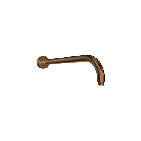 Parisi Tondo Curved Wall Shower Arm 440mm - Matte Bronze