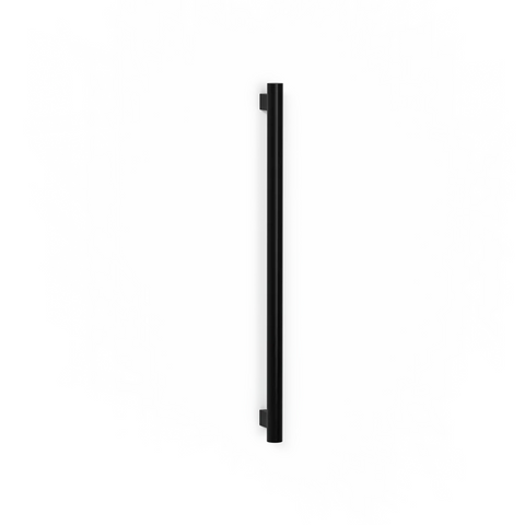 Avenir Grab 24V 90cm Vertical Heated Towel Rail - Matte Black