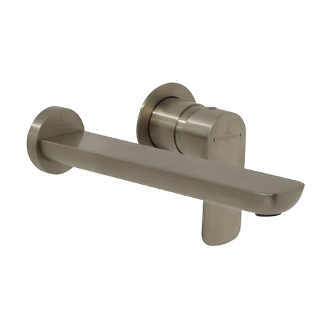 Villeroy & Boch O.Novo Wall Mounted Basin Includes In-Wall Body - Brushed Nickel