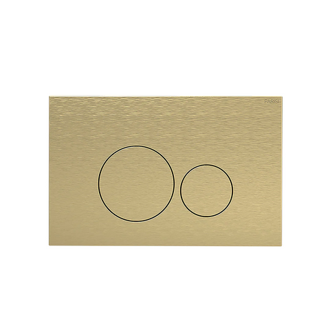 Parisi Tondo Flush Plate - Brushed Brass