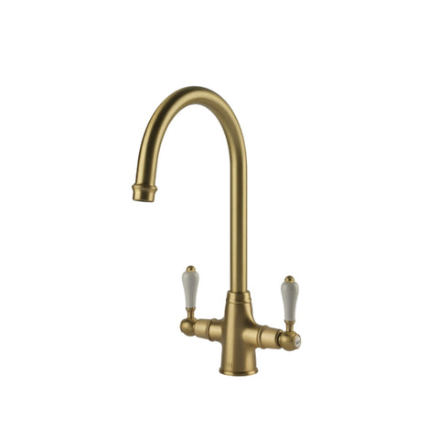 Turner Hastings Ludlow Double Tap - Brushed Brass
