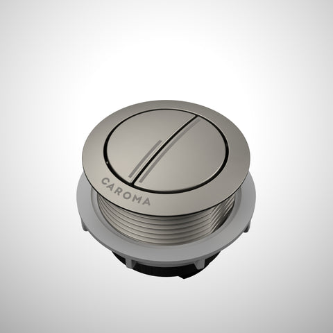 Caroma Urbane II Wall Faced Close Coupled Flush Button - Brushed Nickel