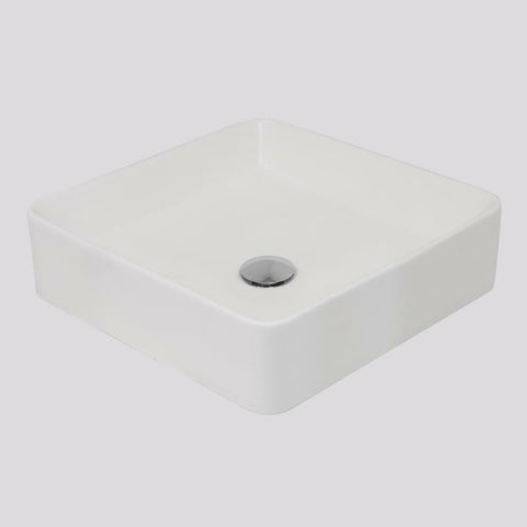 Argent Grace Neu 360 Square Vessel Basin - Matte White